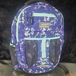 Eddie Bauer Blue and Purple Floral Backpack